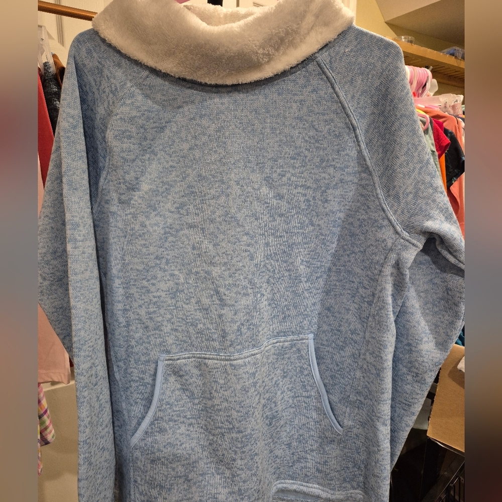 Joe Fresh Women's Light Blue Sweater Long Sleeve Warm‎ Cozy Sweater Size L EUC
